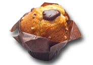 Muffin vainilla chocolate y avellana