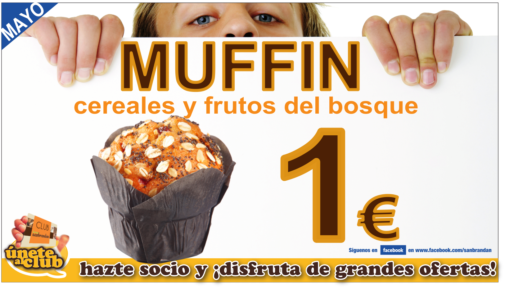 Muffin de cereales y frutos del bosque  por 1 €